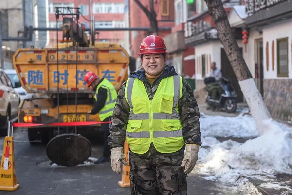 Drainage worker serves people in multiple ways