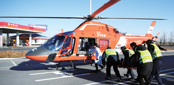Helicopter emergency rescue service debuts on Jilin's highway