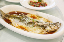 Steamed White Fish