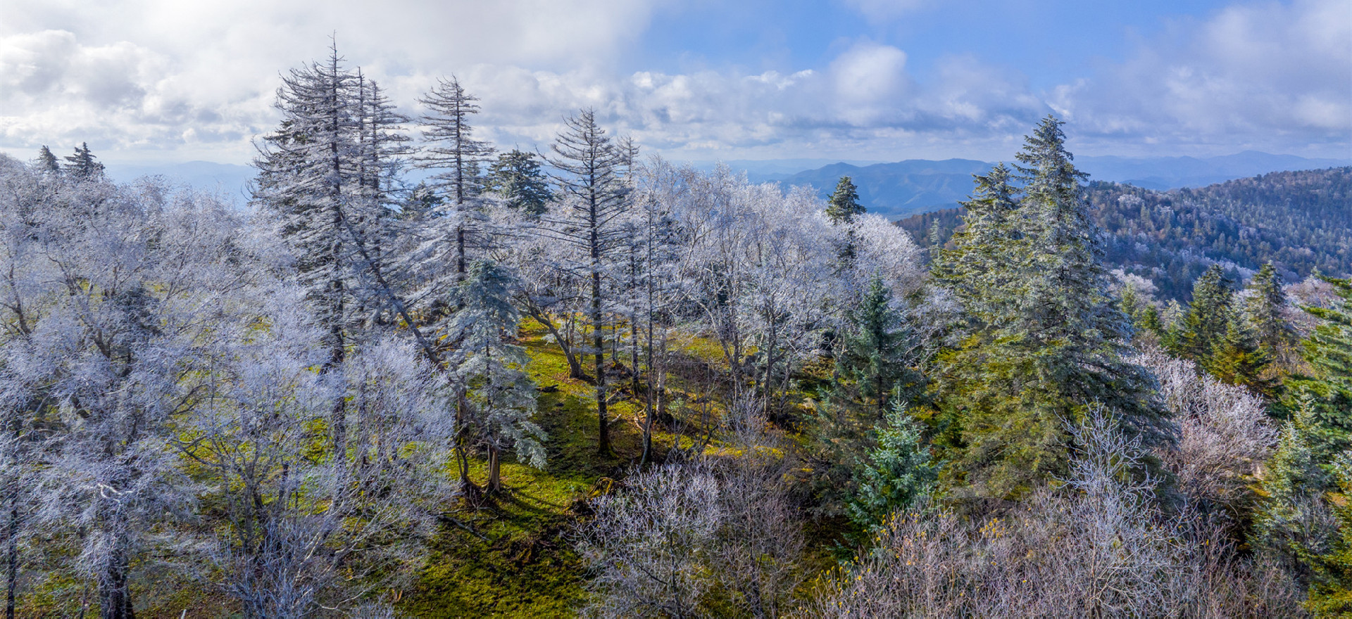 Magical rime transforms Laotudingzi Mountain in Jilin 
